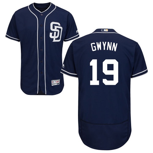 Padres #19 Tony Gwynn Navy Blue Flexbase Authentic Collection Stitched MLB Jersey